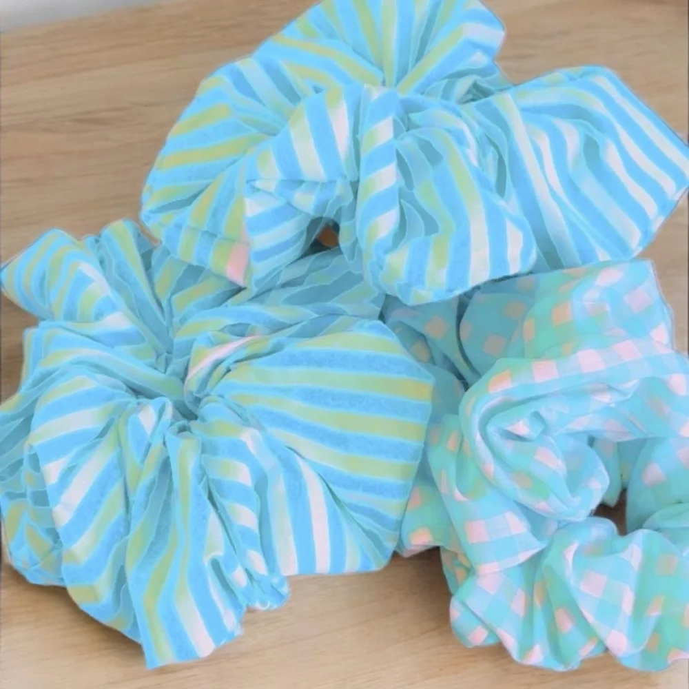 Stylish Patterned Scrunchies Set